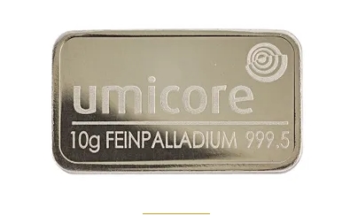 10 g Silberbarren Umicore geprägt