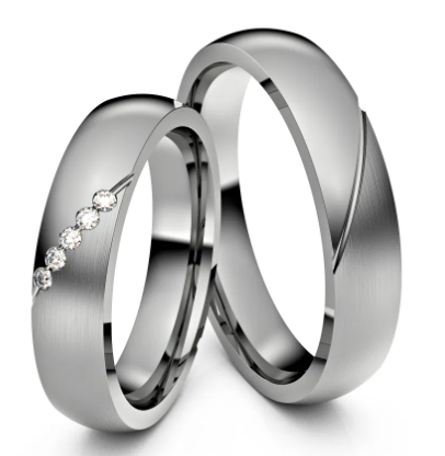 143-1 Paar Eheringe 900/- 12,0 g